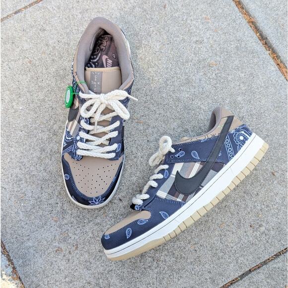 Nike Travis Scott x SB Dunk PRM QS Low Cactus Jack Sneakers size 13.5